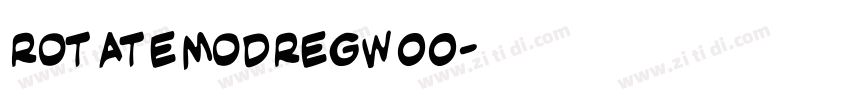 RotateModRegW00字体转换