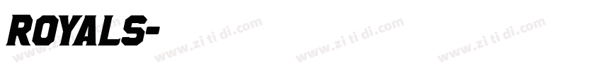 ROYALS字体转换