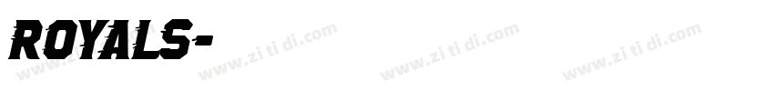 ROYALS字体转换