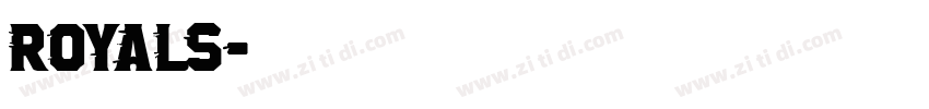 ROYALS字体转换