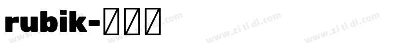 rubik字体转换