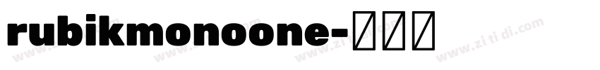 rubikmonoone字体转换