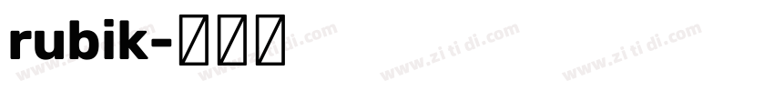 rubik字体转换