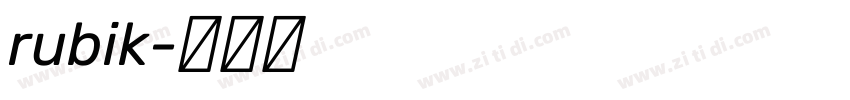 rubik字体转换