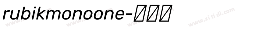 rubikmonoone字体转换