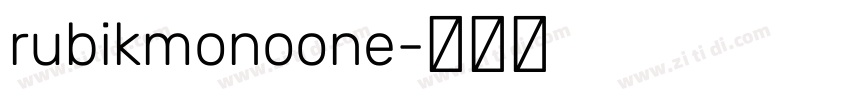 rubikmonoone字体转换