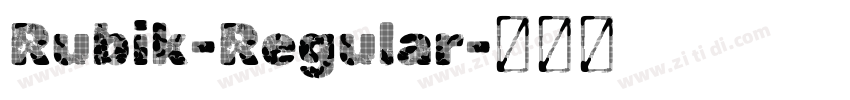 Rubik-Regular字体转换 Rubik-Regular字体转换