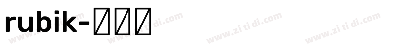 rubik字体转换