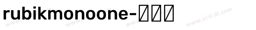 rubikmonoone字体转换