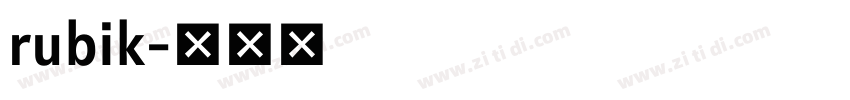 rubik字体转换