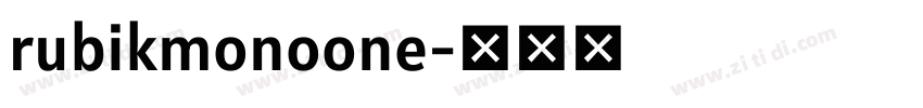 rubikmonoone字体转换