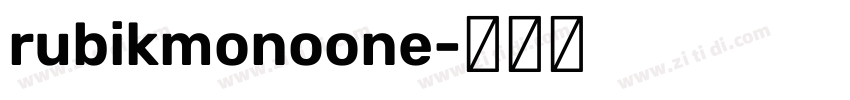 rubikmonoone字体转换