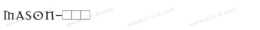 mason字体转换