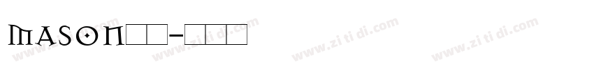 mason斜体字体转换