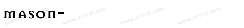 mason字体转换