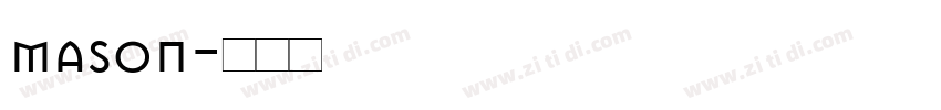 mason字体转换