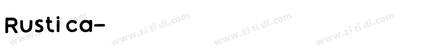 Rustica字体转换