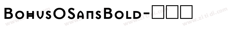 BohusOSansBold字体转换