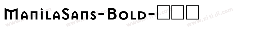 ManilaSans-Bold字体转换