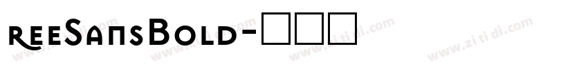 reeSansBold字体转换