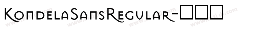 KondelaSansRegular字体转换