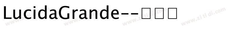 LucidaGrande-字体转换