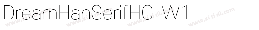 DreamHanSerifHC-W1字体转换