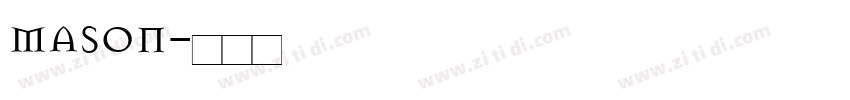mason字体转换