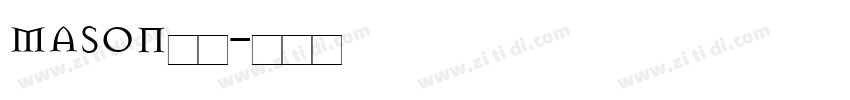mason斜体字体转换