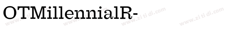 OTMillennialR字体转换