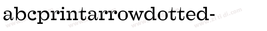 abcprintarrowdotted字体转换