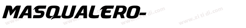 Masqualero字体转换
