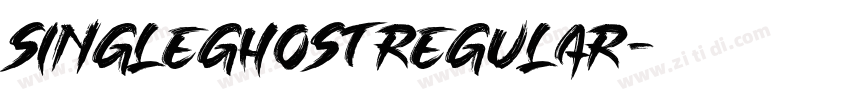 SingleGhostregular字体转换