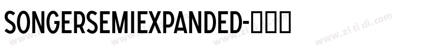 SONGERSemiExpanded字体转换