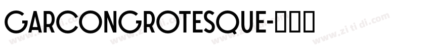 GarconGrotesque字体转换