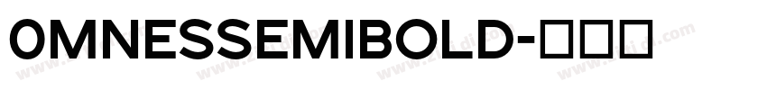 0mnesSemiBold字体转换
