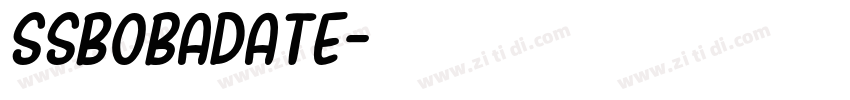 SSBobaDate字体转换