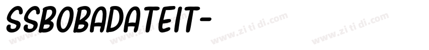SSBobaDateit字体转换