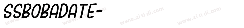 SSBobaDate字体转换