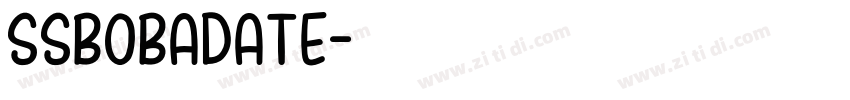SSBobaDate字体转换
