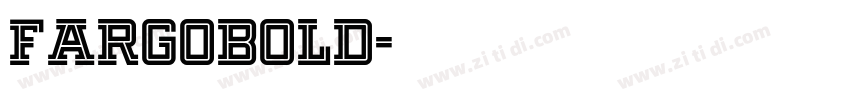 FargoBold字体转换