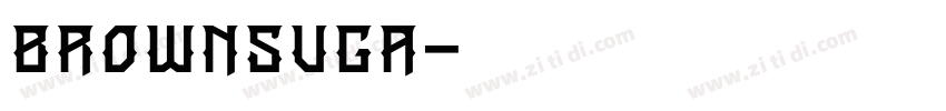 BrownSuga字体转换