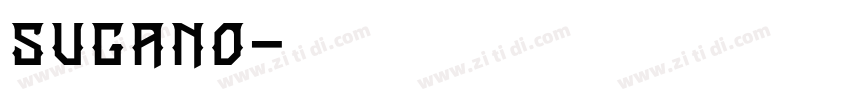 sugano字体转换