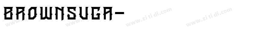 BrownSuga字体转换