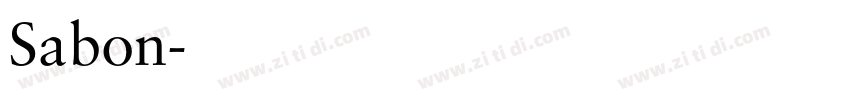 Sabon字体转换