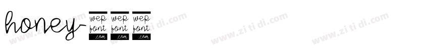 honey字体转换