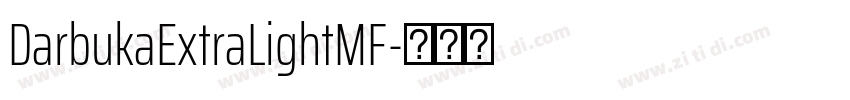 DarbukaExtraLightMF字体转换