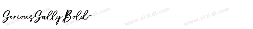 SeriousSallyBold字体转换