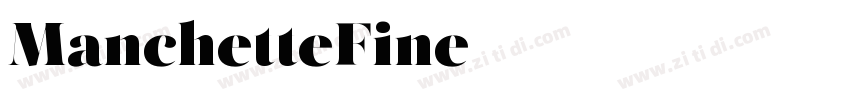 ManchetteFine字体转换