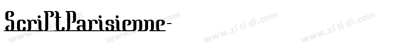 ScriptParisienne字体转换 ScriptParisienne字体转换